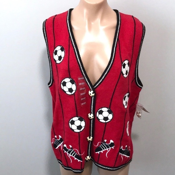 Mandal Bay Soccer Vest Vintage Deadstock Kitsch - Picture 4 of 5